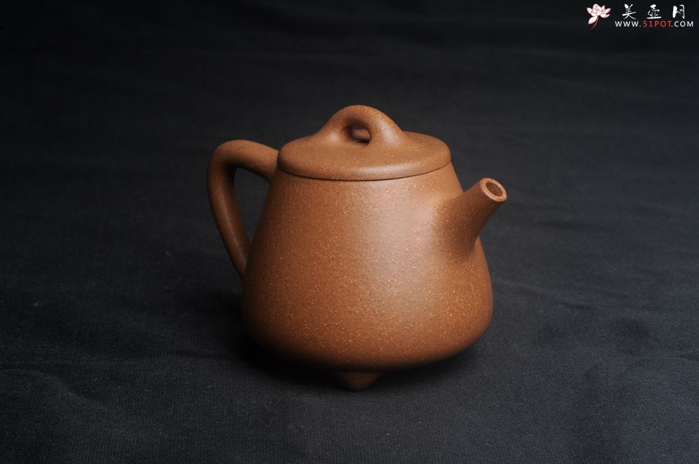 紫砂壶图片：美壶特惠 油润老段泥精致高石瓢紫砂茶壶 茶人醉爱 - 紫砂壶之家紫砂壶网