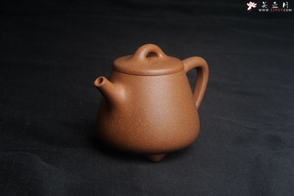 紫砂壶图片：美壶特惠 油润老段泥精致高石瓢紫砂茶壶 茶人醉爱 - 紫砂壶之家紫砂壶网