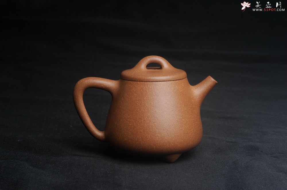 紫砂壶图片：美壶特惠 油润老段泥精致高石瓢紫砂茶壶 茶人醉爱 - 紫砂壶之家紫砂壶网