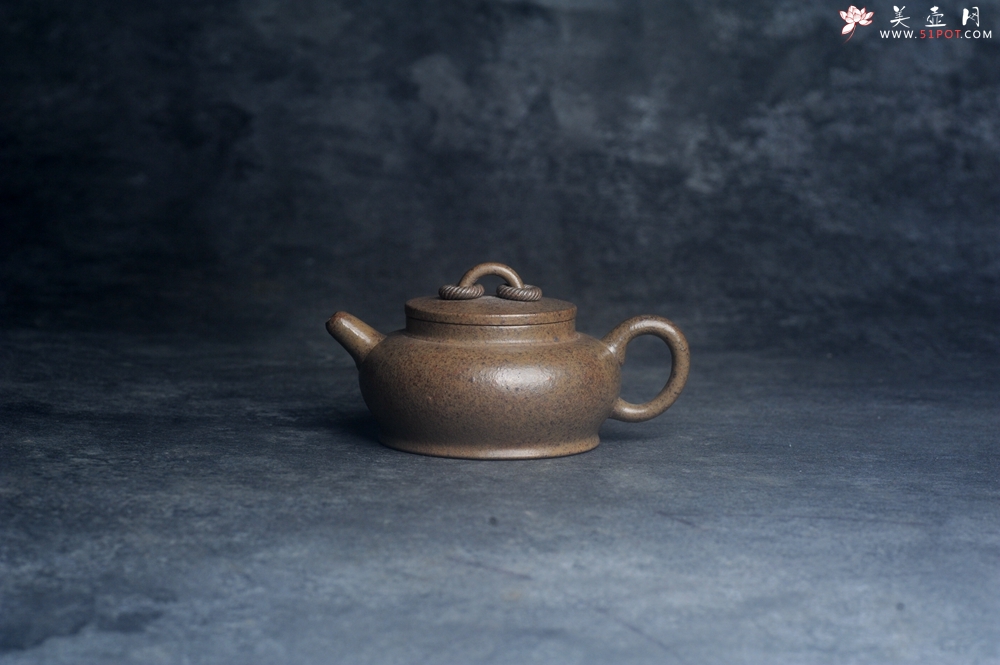 紫砂壶图片：美壶特惠 优质柴烧双圈壶 茶人醉爱 - 紫砂壶之家紫砂壶网