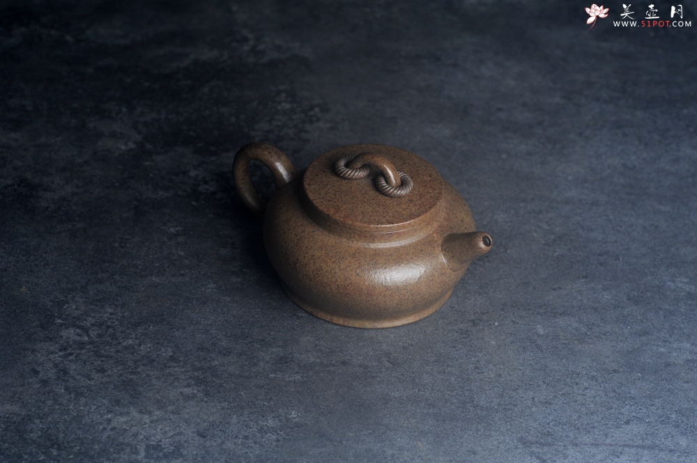 紫砂壶图片：美壶特惠 优质柴烧双圈壶 茶人醉爱 - 紫砂壶之家紫砂壶网