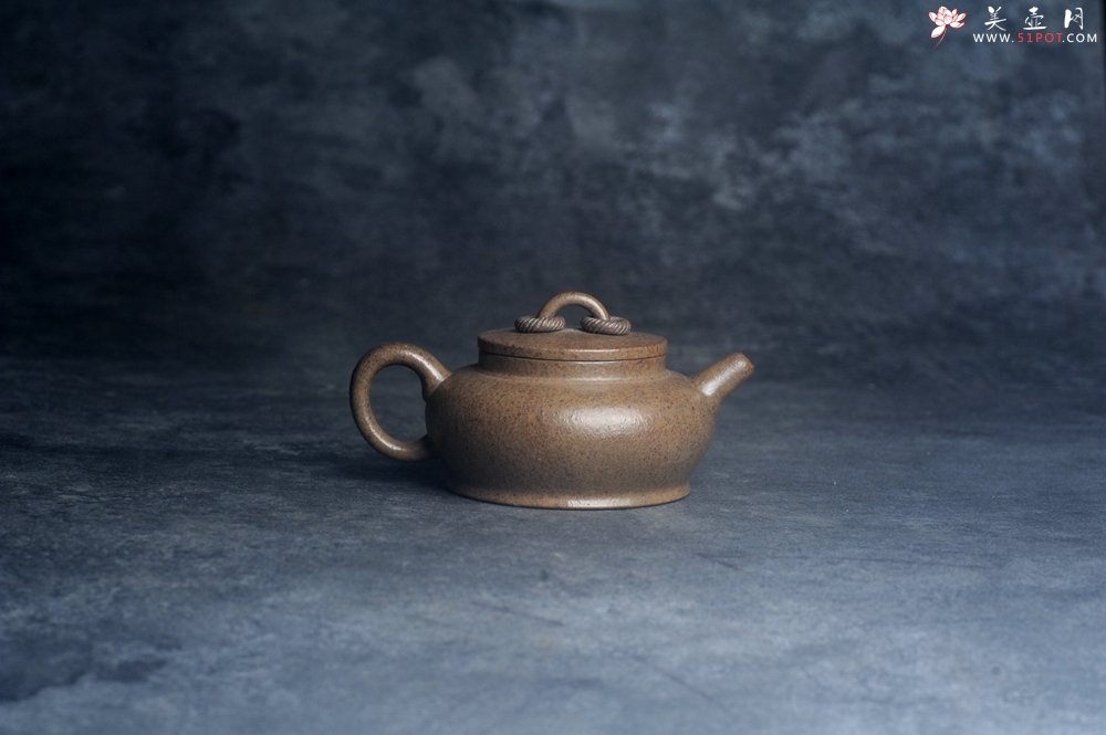 紫砂壶图片：美壶特惠 优质柴烧双圈壶 茶人醉爱 - 紫砂壶之家紫砂壶网