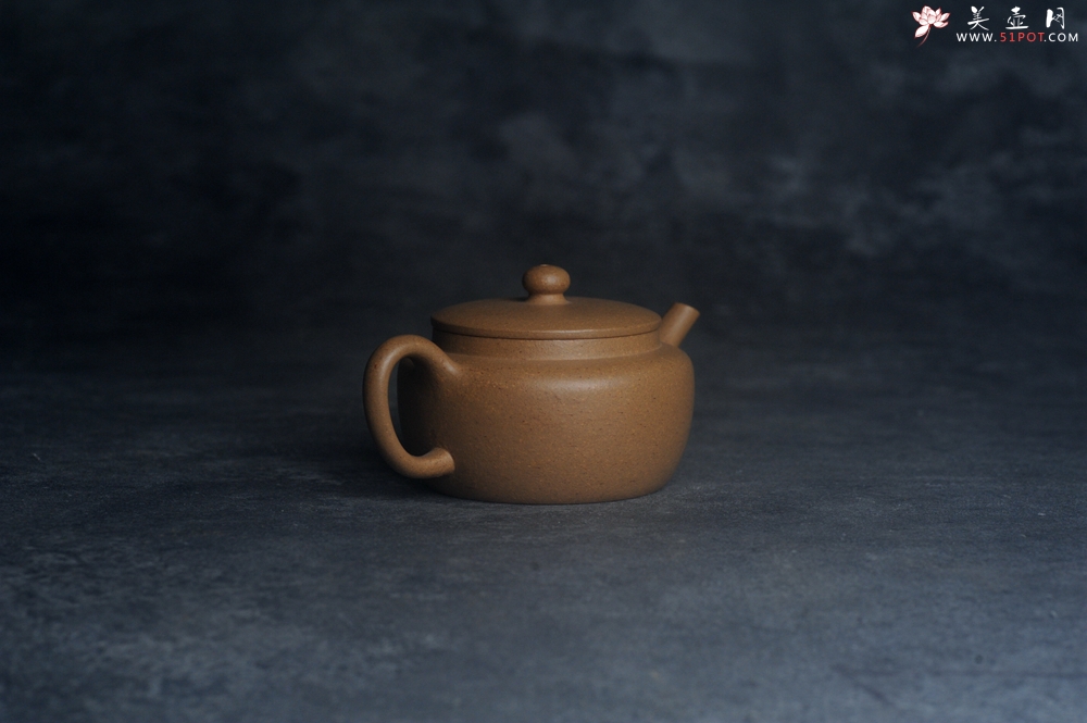 紫砂壶图片：美壶特惠全手工紫砂壶特好段泥桑扁壶 茶壶 茶具 单壶 - 紫砂壶之家紫砂壶网