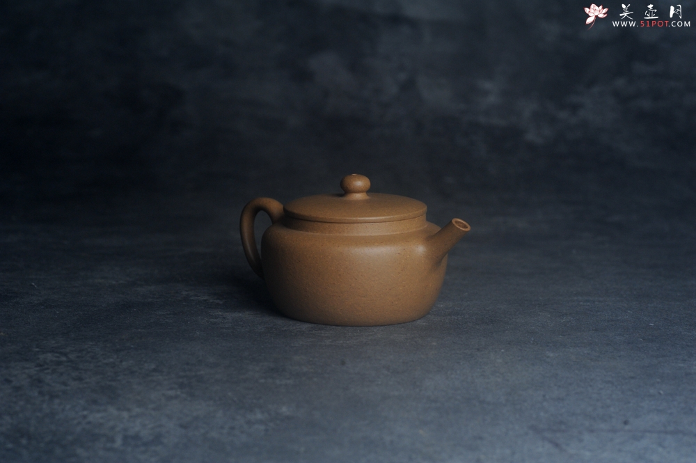 紫砂壶图片：美壶特惠全手工紫砂壶特好段泥桑扁壶 茶壶 茶具 单壶 - 紫砂壶之家紫砂壶网