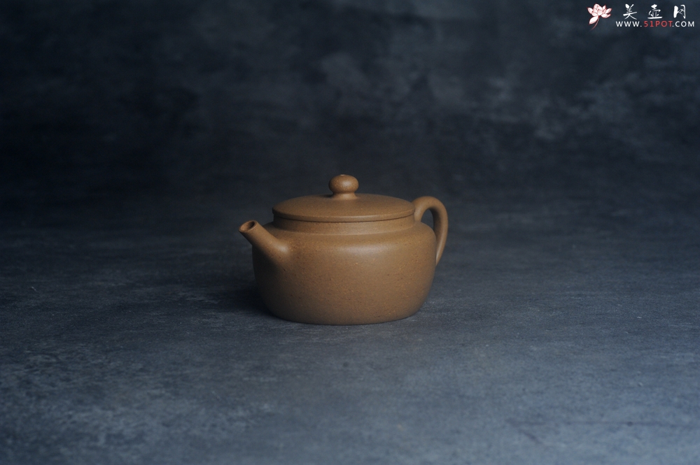 紫砂壶图片：美壶特惠全手工紫砂壶特好段泥桑扁壶 茶壶 茶具 单壶 - 紫砂壶之家紫砂壶网