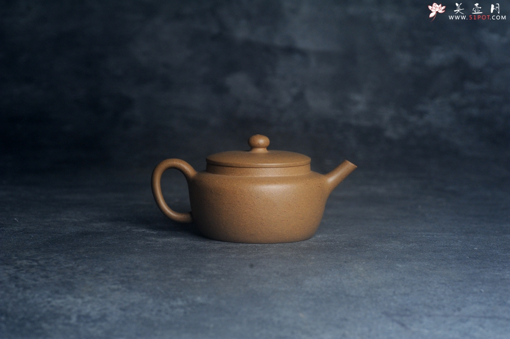 紫砂壶图片：美壶特惠全手工紫砂壶特好段泥桑扁壶 茶壶 茶具 单壶 - 紫砂壶之家紫砂壶网