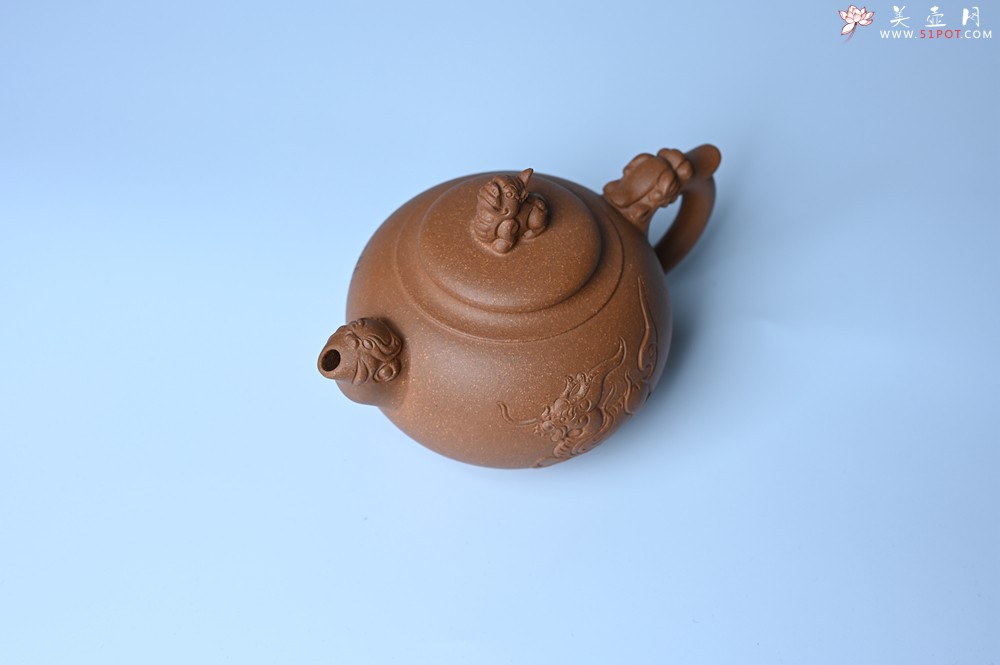 紫砂壶图片：美壶特惠 精致降坡泥祥瑞壶 茶人醉爱 - 紫砂壶之家紫砂壶网