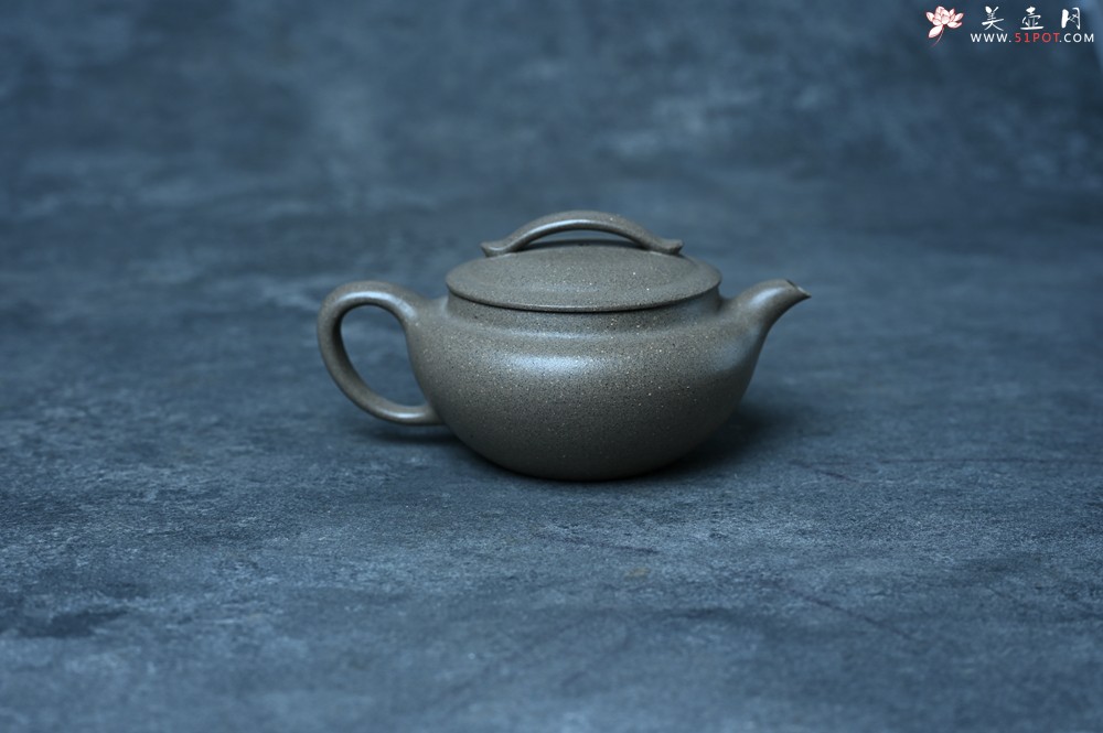 紫砂壶图片：美壶特惠 特好芝麻绿泥云帆紫砂壶 茶人醉爱 - 紫砂壶之家紫砂壶网