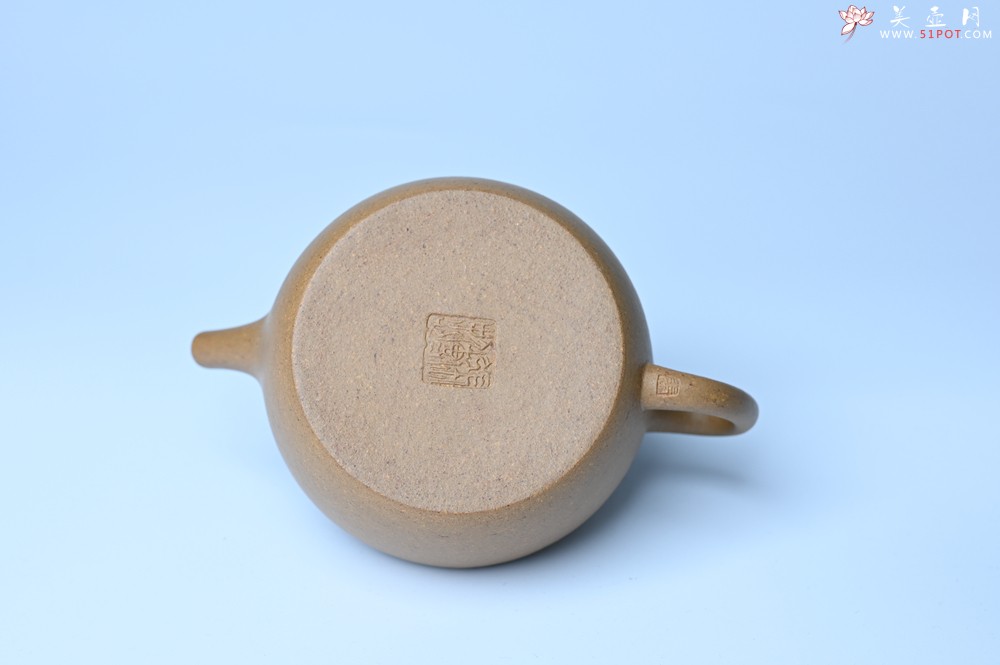 紫砂壶图片：美壶特惠全手工紫砂壶特好段泥桑扁壶 茶壶 茶具 单壶 - 紫砂壶之家紫砂壶网