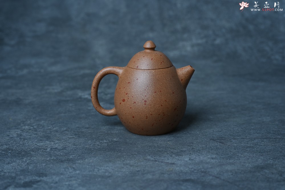紫砂壶图片：美壶特惠 特好桃花段泥龙蛋紫砂壶 茶人醉爱 - 紫砂壶之家紫砂壶网