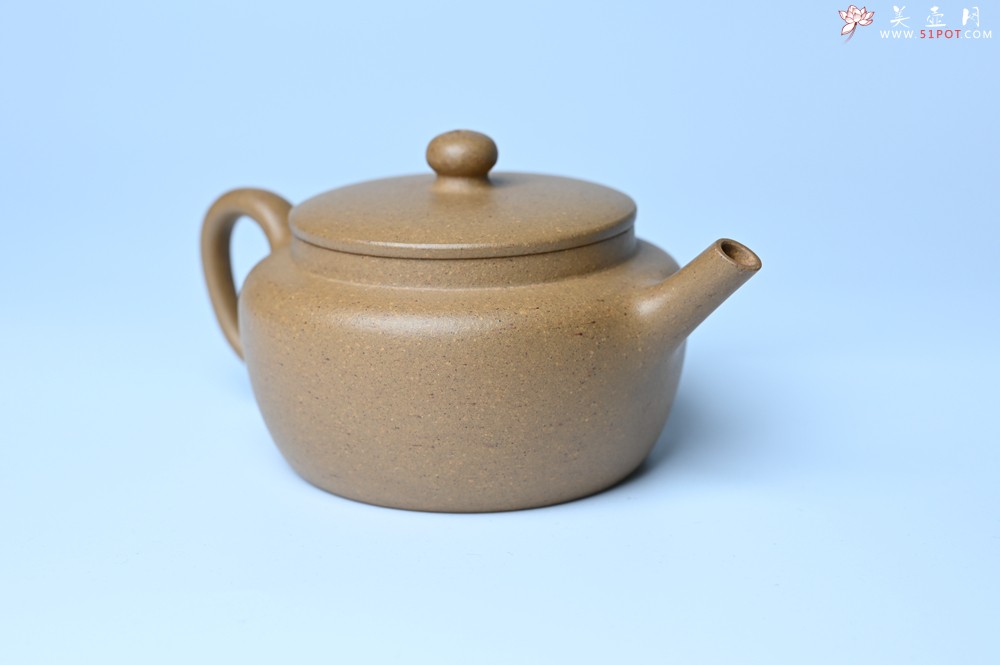 紫砂壶图片：美壶特惠全手工紫砂壶特好段泥桑扁壶 茶壶 茶具 单壶 - 紫砂壶之家紫砂壶网