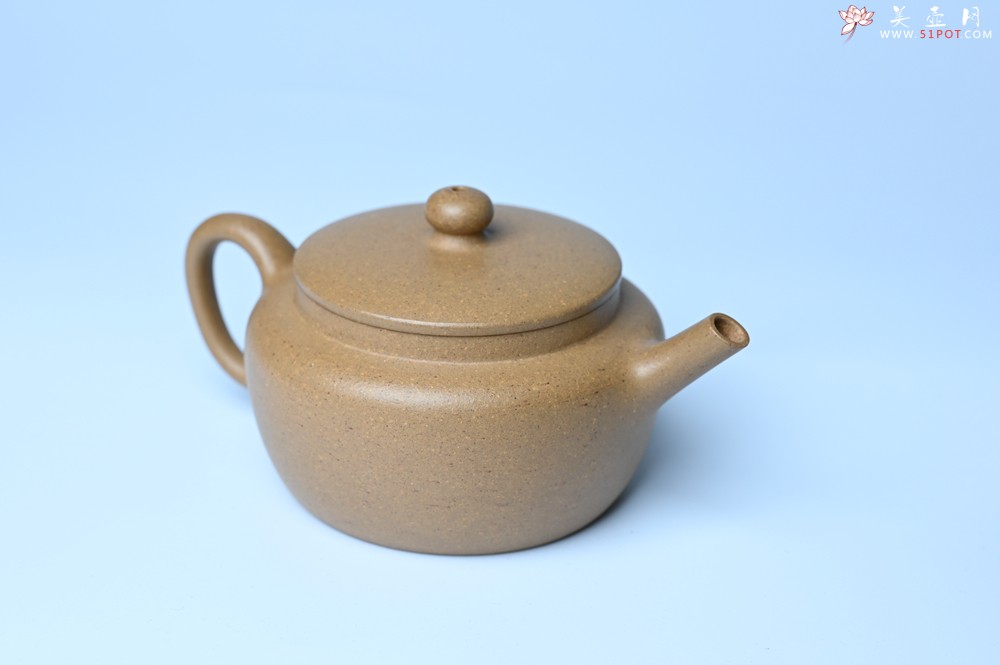 紫砂壶图片：美壶特惠全手工紫砂壶特好段泥桑扁壶 茶壶 茶具 单壶 - 紫砂壶之家紫砂壶网