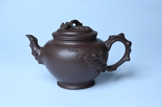 紫砂壶图片:潜力股赵老师 老紫泥全手工松鼠葡萄壶 茶人醉爱 - 紫砂壶之家