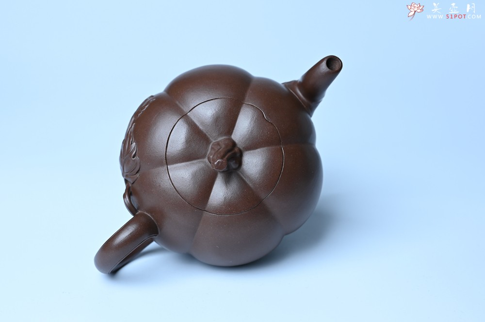 紫砂壶图片：美壶特惠 特好老紫泥南瓜壶 肌理丰富生动 茶人醉爱 - 紫砂壶之家紫砂壶网