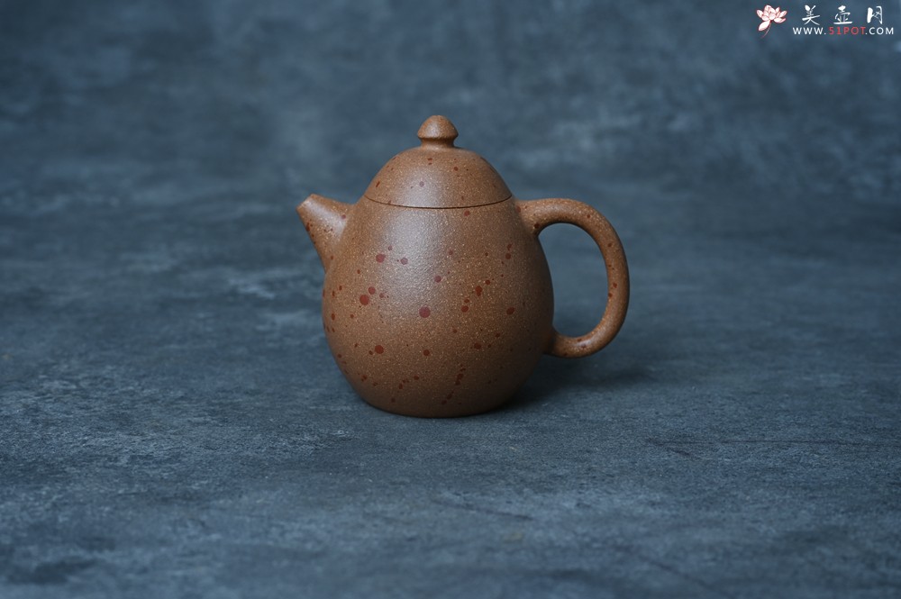 紫砂壶图片：美壶特惠 特好桃花段泥龙蛋紫砂壶 茶人醉爱 - 紫砂壶之家紫砂壶网