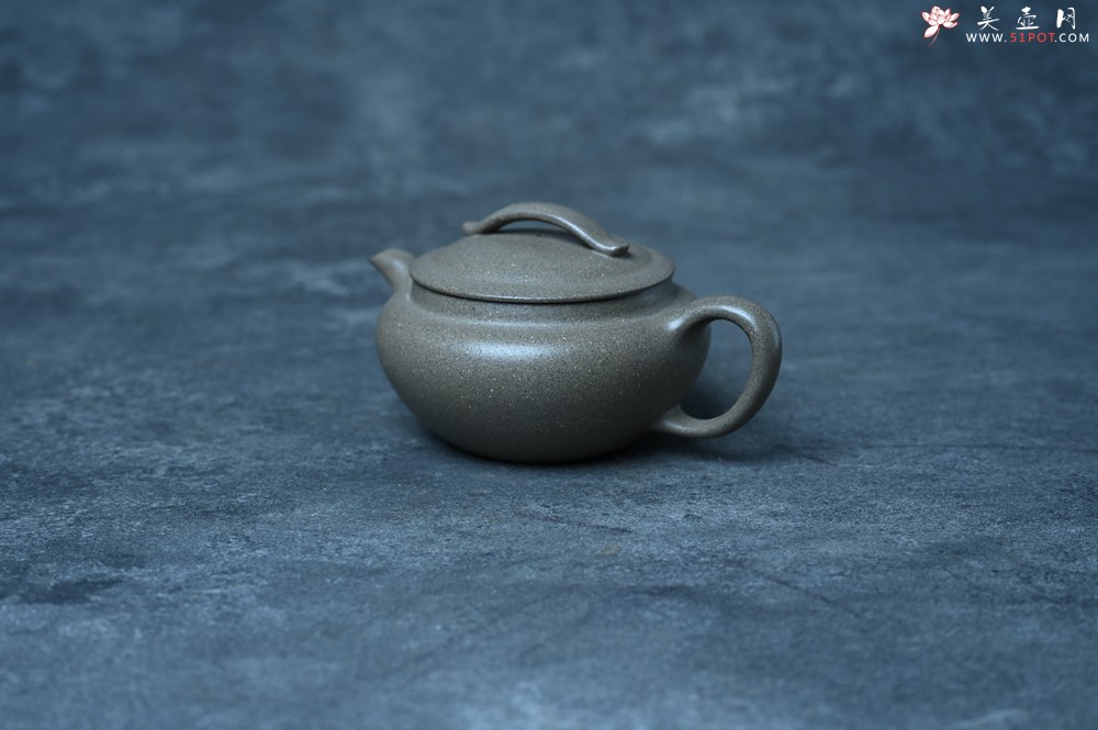 紫砂壶图片：美壶特惠 特好芝麻绿泥云帆紫砂壶 茶人醉爱 - 紫砂壶之家紫砂壶网