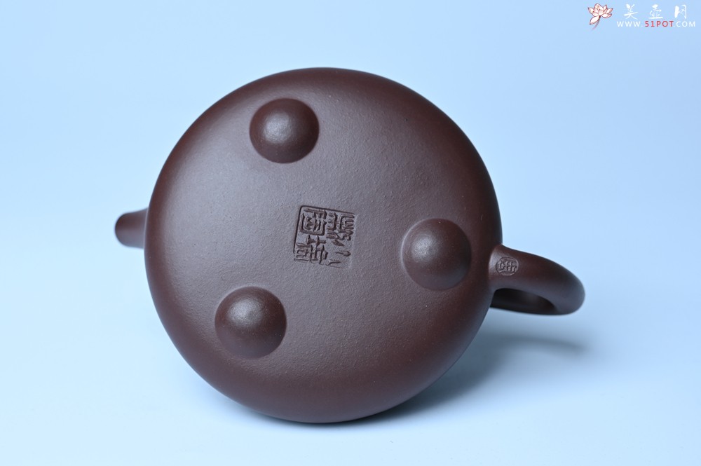 紫砂壶图片：潜力股周小培 特好全手工底槽清平盖石瓢茶壶  壶特好 期待与亲结缘 - 紫砂壶之家紫砂壶网