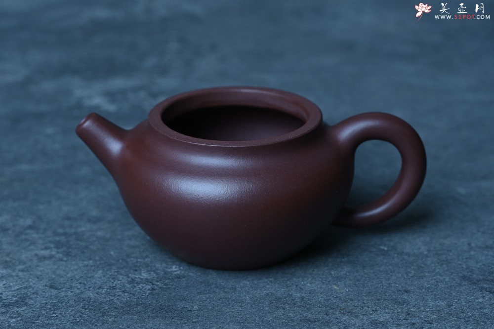紫砂壶图片：特好老紫泥全手工寿桃壶 茶人醉爱 - 紫砂壶之家紫砂壶网