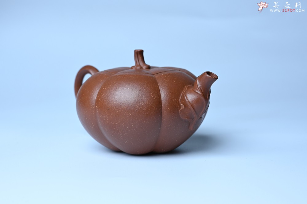 紫砂壶图片：美壶特惠 特好降坡泥南瓜壶 肌理丰富生动 茶人醉爱 - 紫砂壶之家紫砂壶网