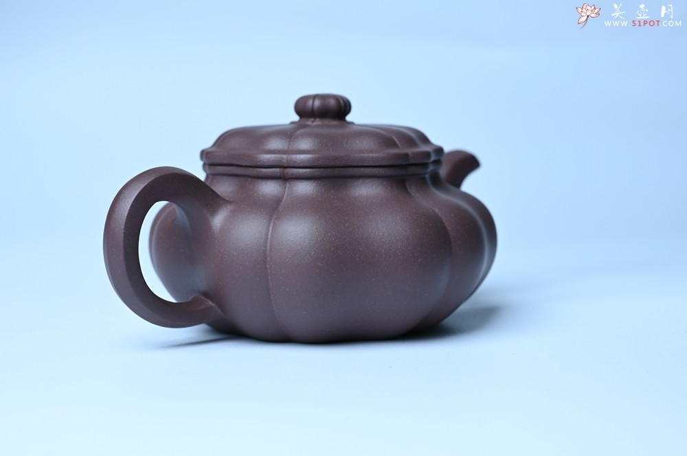 紫砂壶图片：美壶特惠 紫砂壶手工手制优质紫泥葵仿古壶 茶人醉爱 - 紫砂壶之家紫砂壶网
