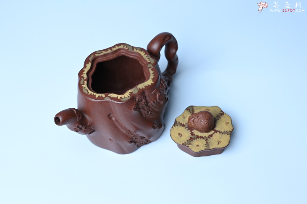 紫砂壶图片：美壶特惠 精品底槽青全手工留痕壶 细节生动 - 紫砂壶之家紫砂壶网