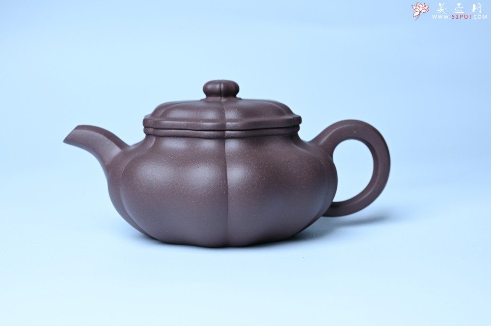 紫砂壶图片：美壶特惠 紫砂壶手工手制优质紫泥葵仿古壶 茶人醉爱 - 紫砂壶之家紫砂壶网