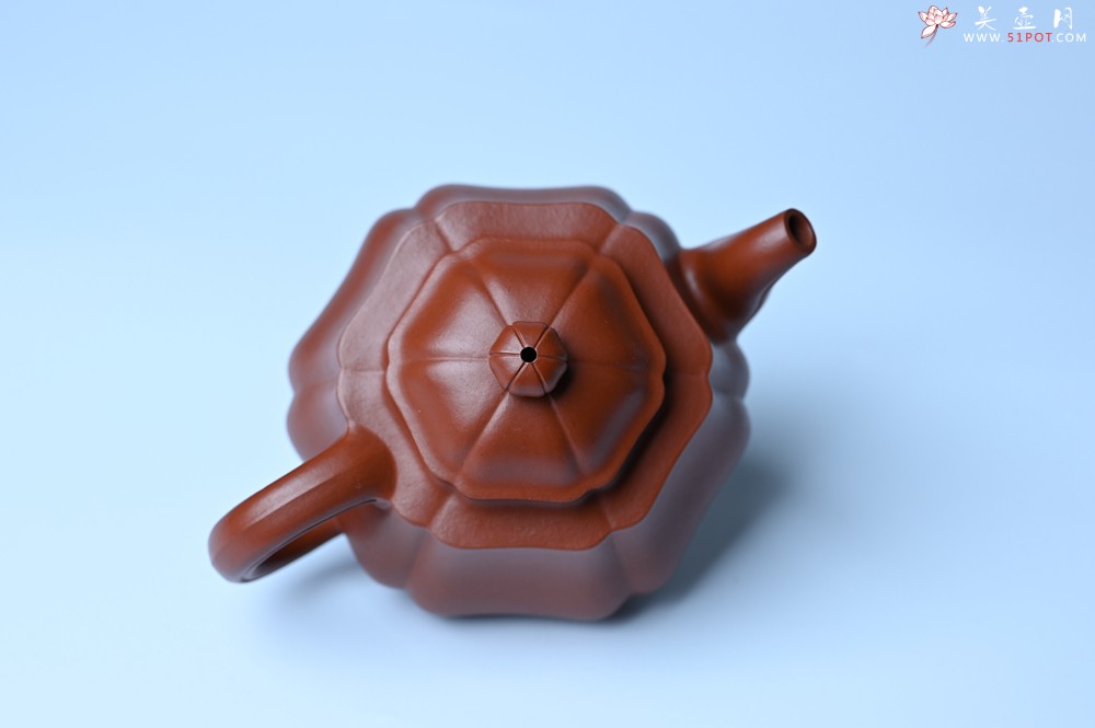 紫砂壶图片：美壶特惠 老朱泥高菱壶 茶人醉爱 - 紫砂壶之家紫砂壶网