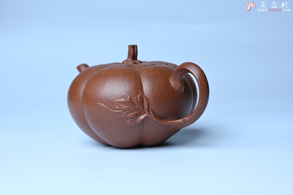 紫砂壶图片：美壶特惠 特好降坡泥南瓜壶 肌理丰富生动 茶人醉爱 - 紫砂壶之家紫砂壶网