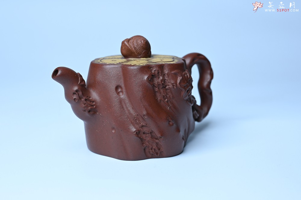 紫砂壶图片：美壶特惠 精品底槽青全手工留痕壶 细节生动 - 紫砂壶之家紫砂壶网
