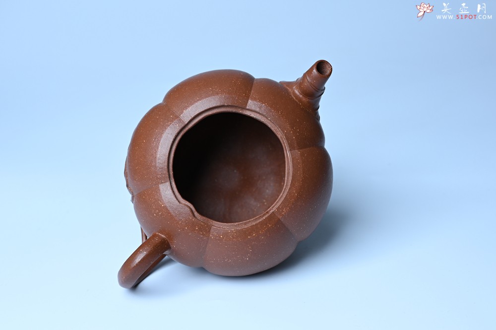 紫砂壶图片：美壶特惠 特好降坡泥南瓜壶 肌理丰富生动 茶人醉爱 - 紫砂壶之家紫砂壶网