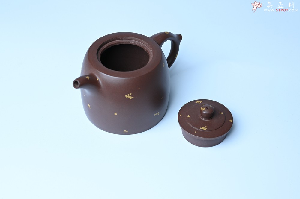 紫砂壶图片：美壶特惠 特好老紫泥洒金井栏壶 茶人醉爱 - 紫砂壶之家紫砂壶网