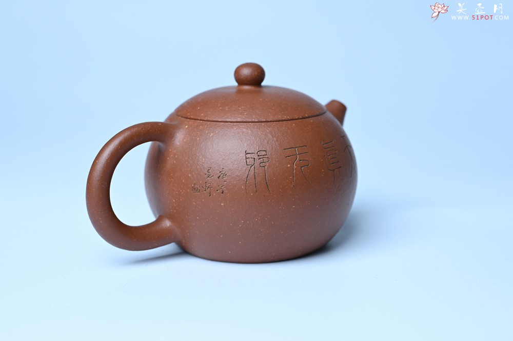 紫砂壶图片：油润降坡泥全手工小品西施壶  装饰童子图 天真无邪 - 紫砂壶之家紫砂壶网