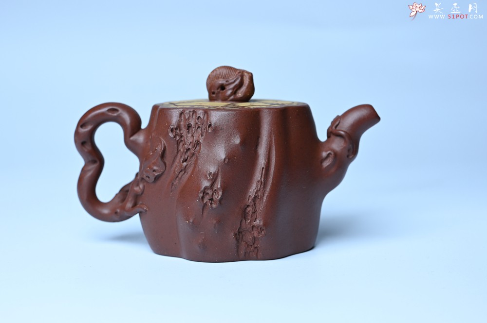 紫砂壶图片：美壶特惠 精品底槽青全手工留痕壶 细节生动 - 紫砂壶之家紫砂壶网