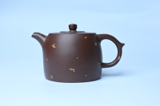 紫砂壶图片:美壶特惠 特好老紫泥洒金井栏壶 茶人醉爱 - 紫砂壶之家