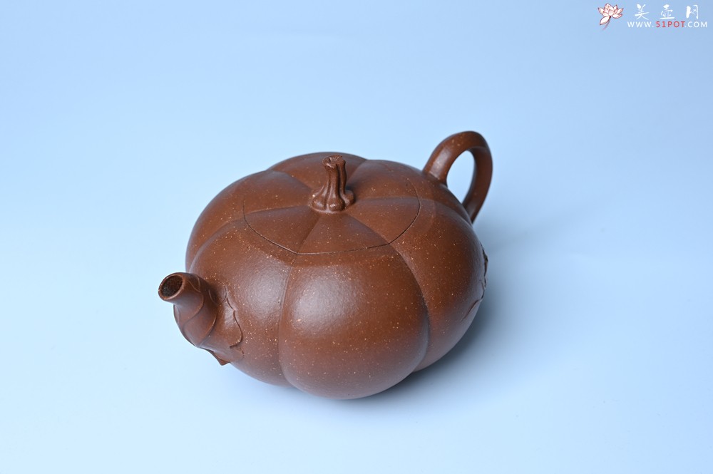 紫砂壶图片：美壶特惠 特好降坡泥南瓜壶 肌理丰富生动 茶人醉爱 - 紫砂壶之家紫砂壶网
