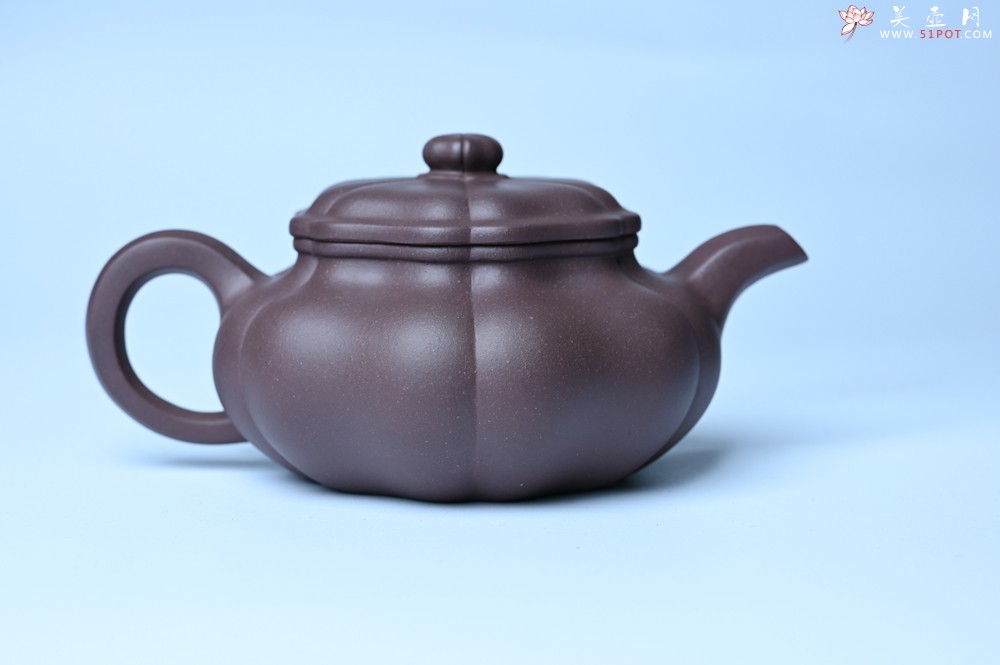 紫砂壶图片：美壶特惠 紫砂壶手工手制优质紫泥葵仿古壶 茶人醉爱 - 紫砂壶之家紫砂壶网
