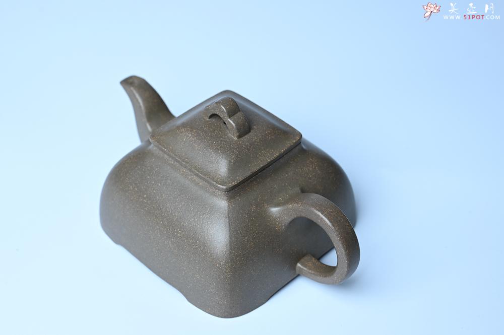 紫砂壶图片：实力派张海艳全手工蟹壳老青段泥精工弧菱壶 - 紫砂壶之家紫砂壶网