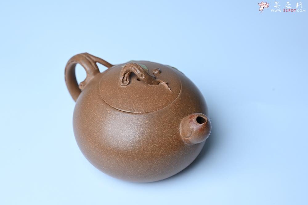紫砂壶图片：美壶特惠 潜力股董静老师精品老段泥双色寿桃壶 茶人醉爱 - 紫砂壶之家紫砂壶网