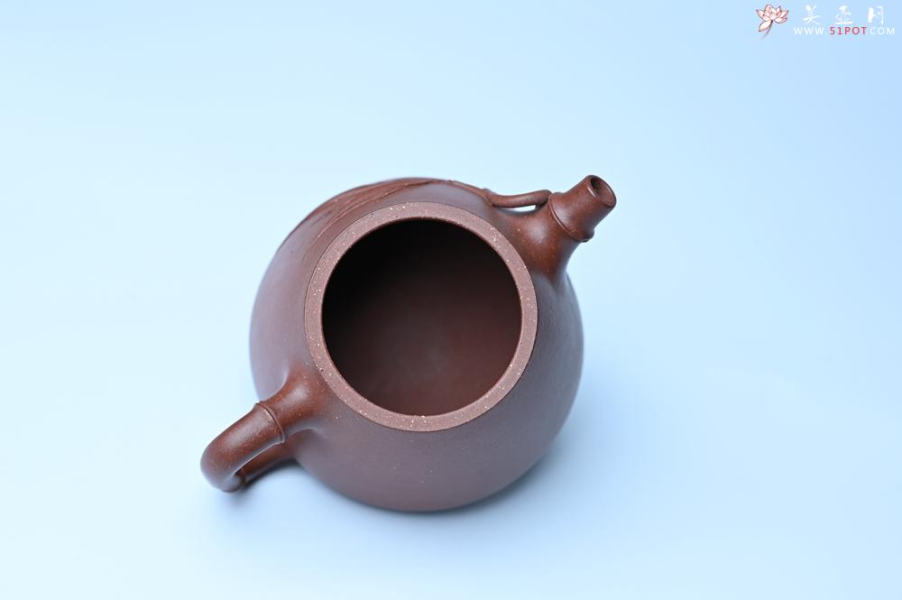紫砂壶图片：美壶特惠 优质紫泥竹叶高石瓢壶 茶人醉爱 - 紫砂壶之家紫砂壶网