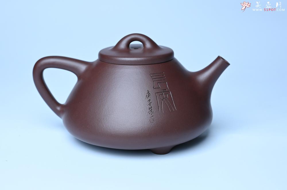 紫砂壶图片：特油润底曹青 全手工子冶石瓢 助工装饰菩萨坐骑瑞兽 - 紫砂壶之家紫砂壶网