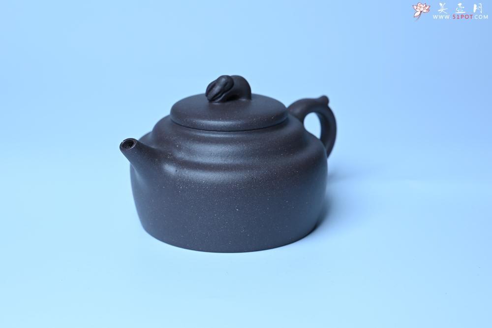 紫砂壶图片：美壶特惠 精品青灰泥玉兔紫砂壶 茶人醉爱 - 紫砂壶之家紫砂壶网