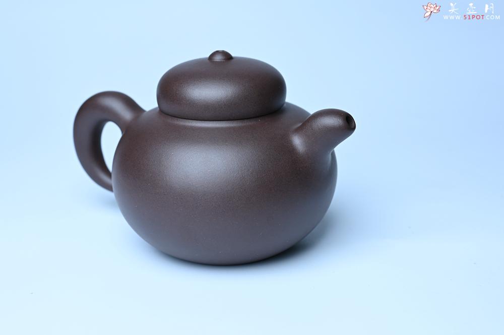 紫砂壶图片：美壶特惠 精致优质黑星土道洪风格德福壶 茶人醉爱 - 紫砂壶之家紫砂壶网