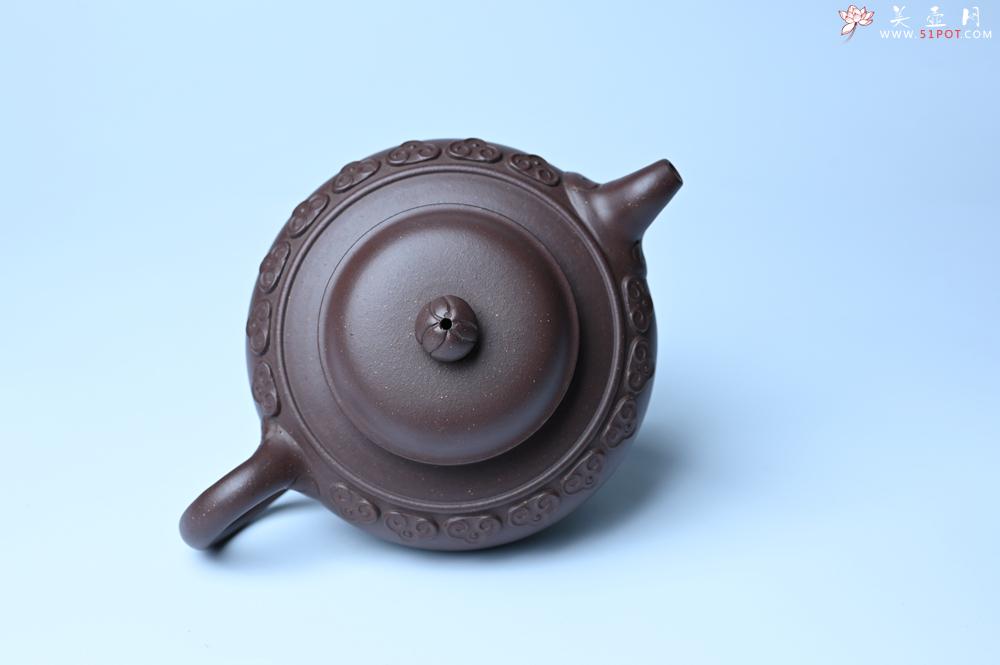 紫砂壶图片：美壶特惠 精致紫泥云肩如意壶 茶人醉爱 - 紫砂壶之家紫砂壶网