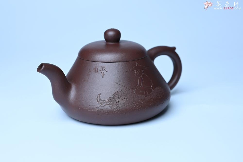 紫砂壶图片：潜力股周小培老师全手工底槽青缘德壶（借问酒家何处有）牧童遥指杏花村 期待与您结缘 - 紫砂壶之家紫砂壶网