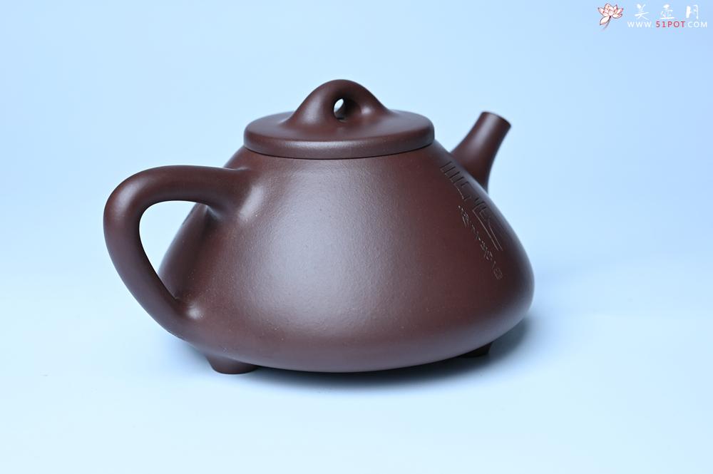 紫砂壶图片：特油润底曹青 全手工子冶石瓢 助工装饰菩萨坐骑瑞兽 - 紫砂壶之家紫砂壶网