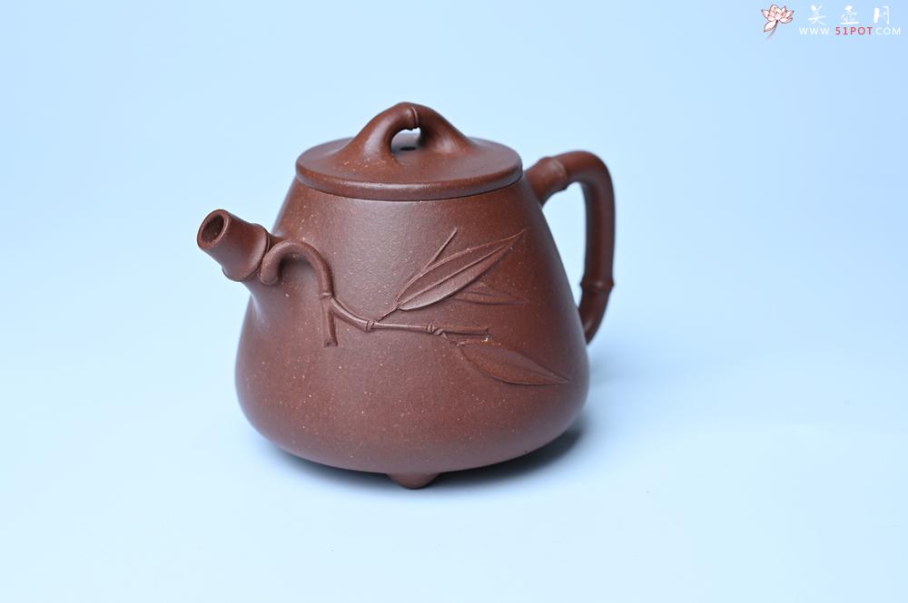 紫砂壶图片：美壶特惠 优质紫泥竹叶高石瓢壶 茶人醉爱 - 紫砂壶之家紫砂壶网