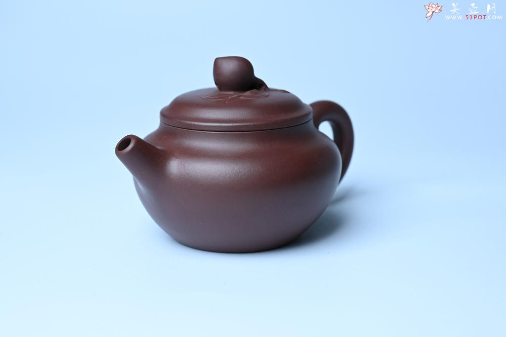 紫砂壶图片：特好老紫泥全手工寿桃壶 茶人醉爱 - 紫砂壶之家紫砂壶网