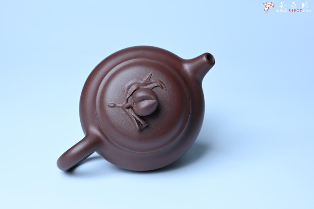 紫砂壶图片：特好老紫泥全手工寿桃壶 茶人醉爱 - 紫砂壶之家紫砂壶网