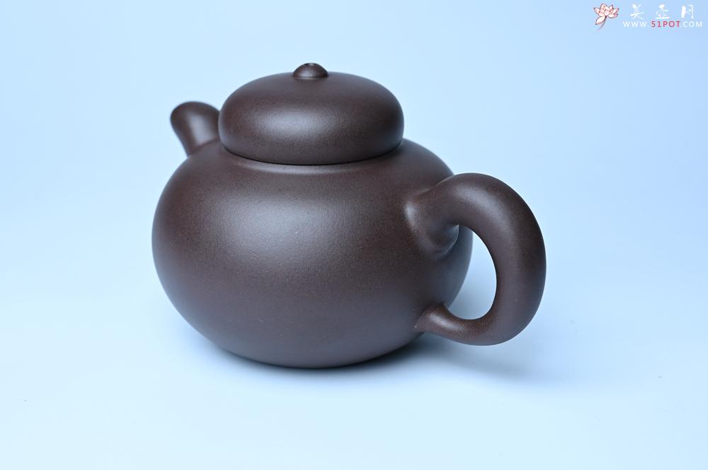 紫砂壶图片：美壶特惠 精致优质黑星土道洪风格德福壶 茶人醉爱 - 紫砂壶之家紫砂壶网