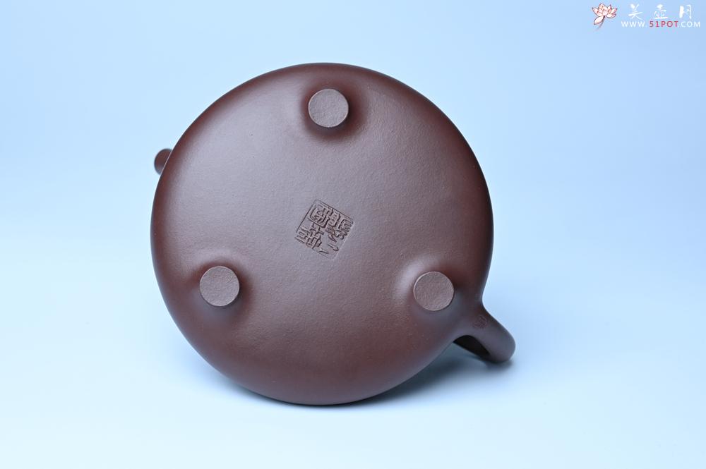 紫砂壶图片：特油润底曹青 全手工子冶石瓢 助工装饰菩萨坐骑瑞兽 - 紫砂壶之家紫砂壶网